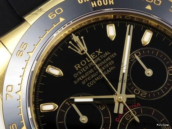 MiroTime 0103 DAYTONA 116518 APSF 1:1 BEST EDITION BLACK DIAL ON OYSTERFLEX RUBBER STRAP SH RelaxedFit 1782